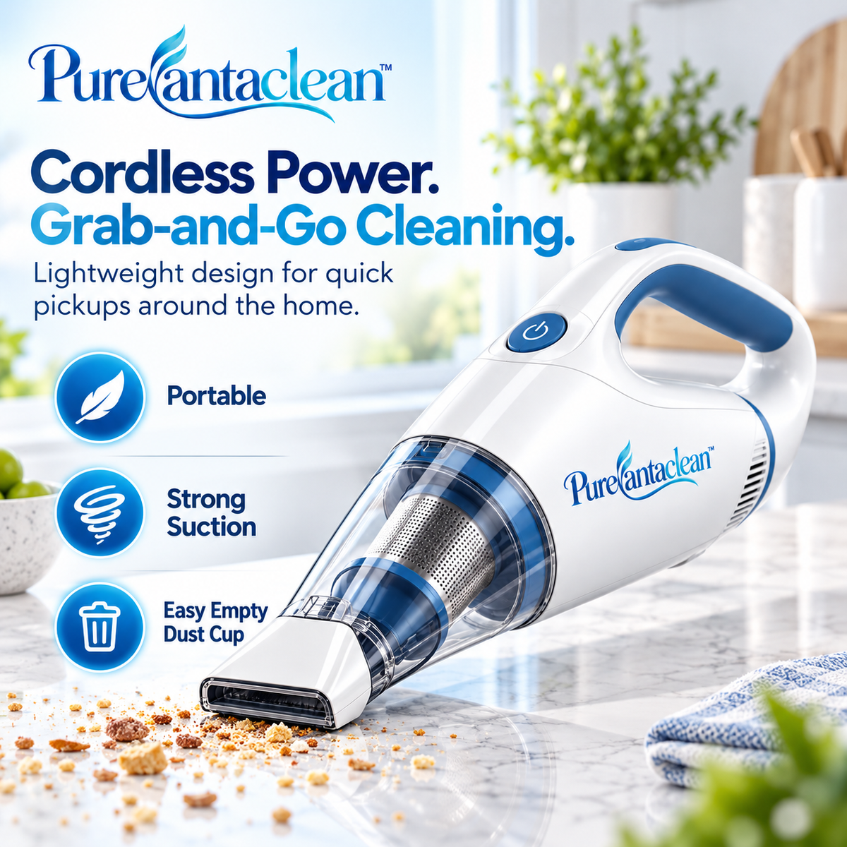 Purevantaclean™ Portable Mini Vacuum Cleaner
