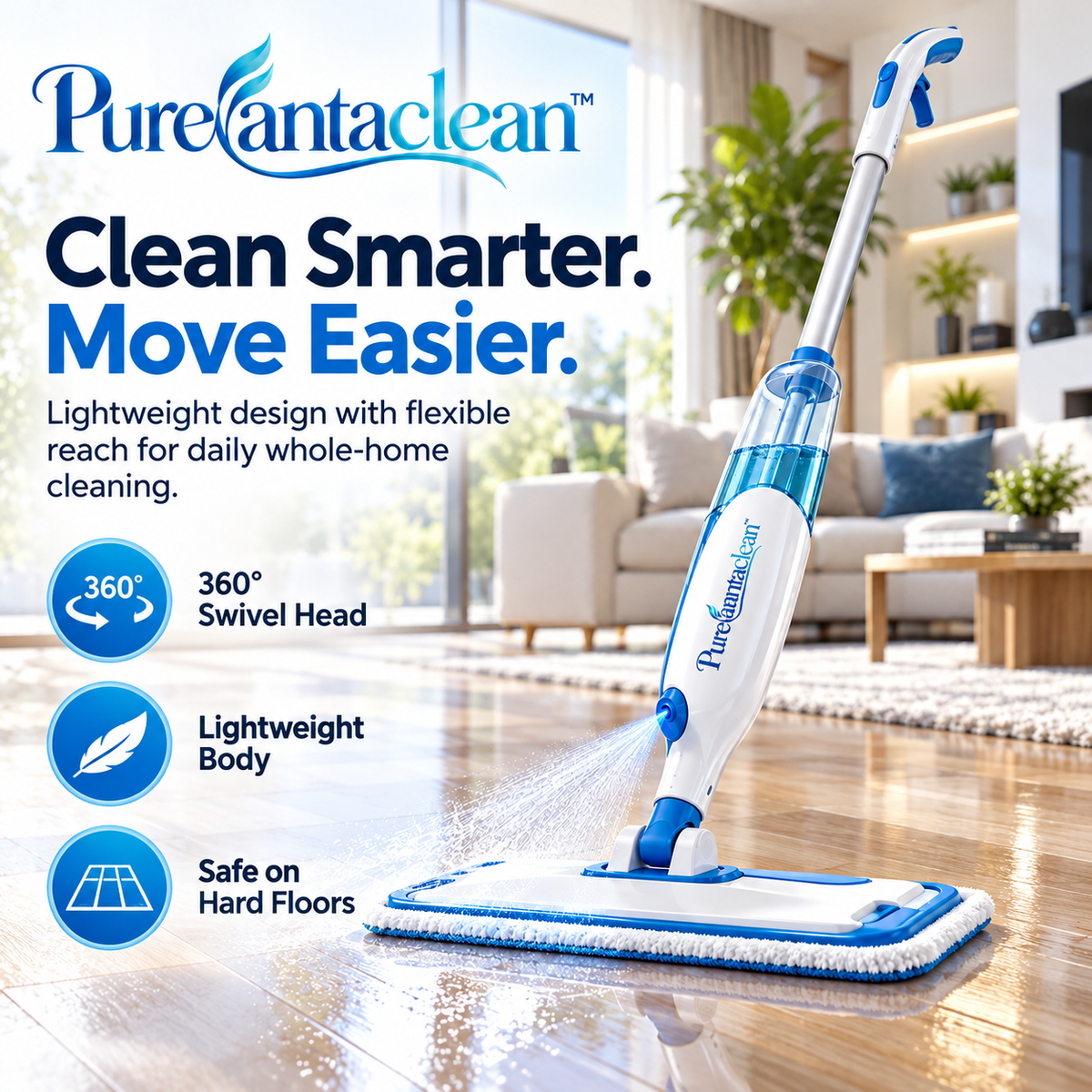 Purevantaclean™ Cordless Electric Spin Scrubber