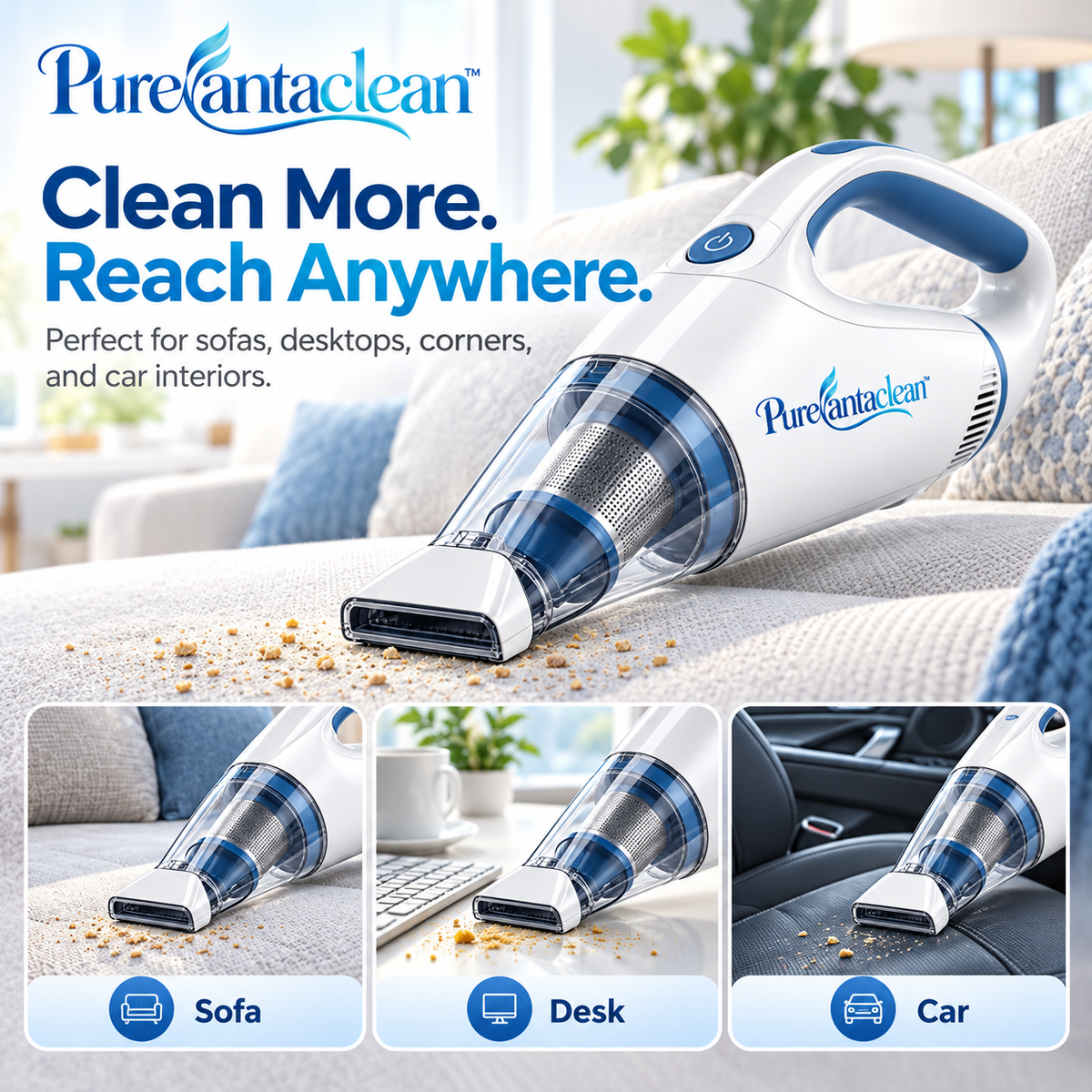 Purevantaclean™ Portable Mini Vacuum Cleaner